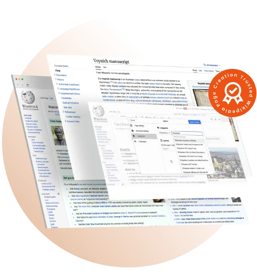 Trusted Wikipedia Page Creation